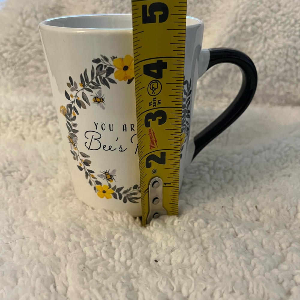 ‘ You Are The Bees Knees’ Floral Mug with Bees, Black Handle by Royal Norfolk - Picture 8 of 9